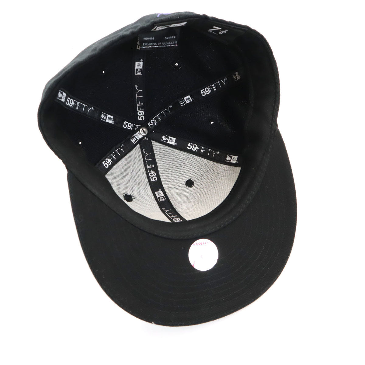 NEW ERA ニューエラ NEEDLES ニードルズ コラボ 59FIFTY キャップ 7 3/8 ブラック 帽子 メンズ