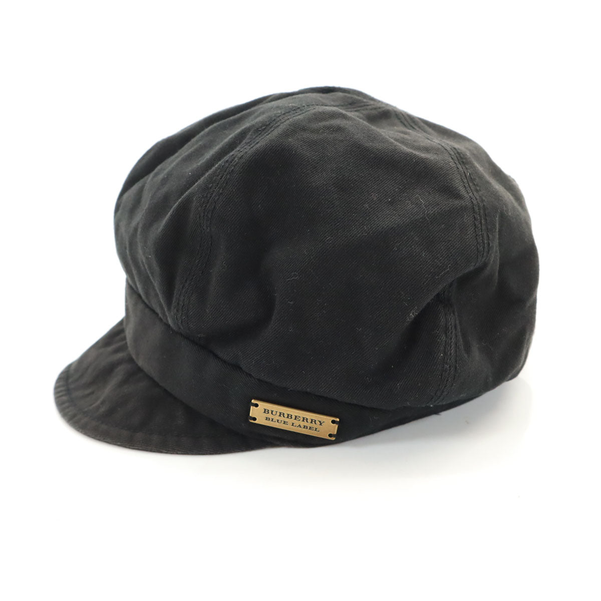 BURBERRY LONDON BLUE LABEL バーバリーロンドン ブルーレーベル 日本製 キャスケット ブラック 帽子 三陽商会 レディース