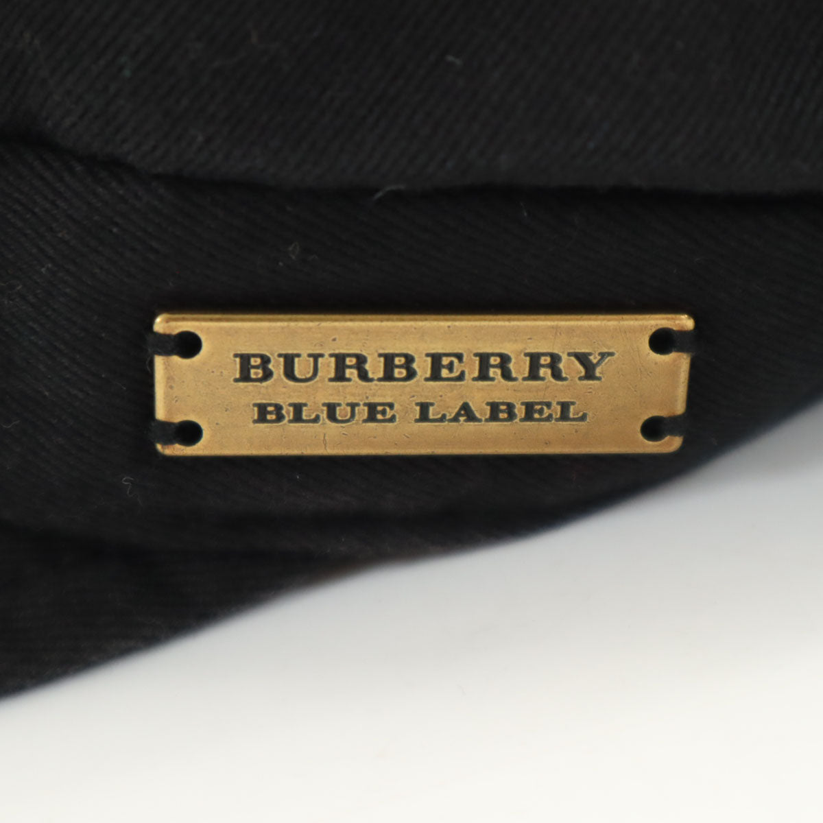 BURBERRY LONDON BLUE LABEL バーバリーロンドン ブルーレーベル 日本製 キャスケット ブラック 帽子 三陽商会 レディース