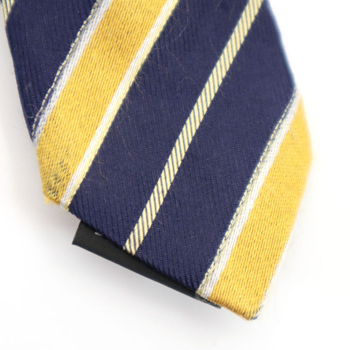 VERSACE ヴェルサーチ イタリア製 シルク 斜ストライプ柄 ネクタイ ネイビー メンズ