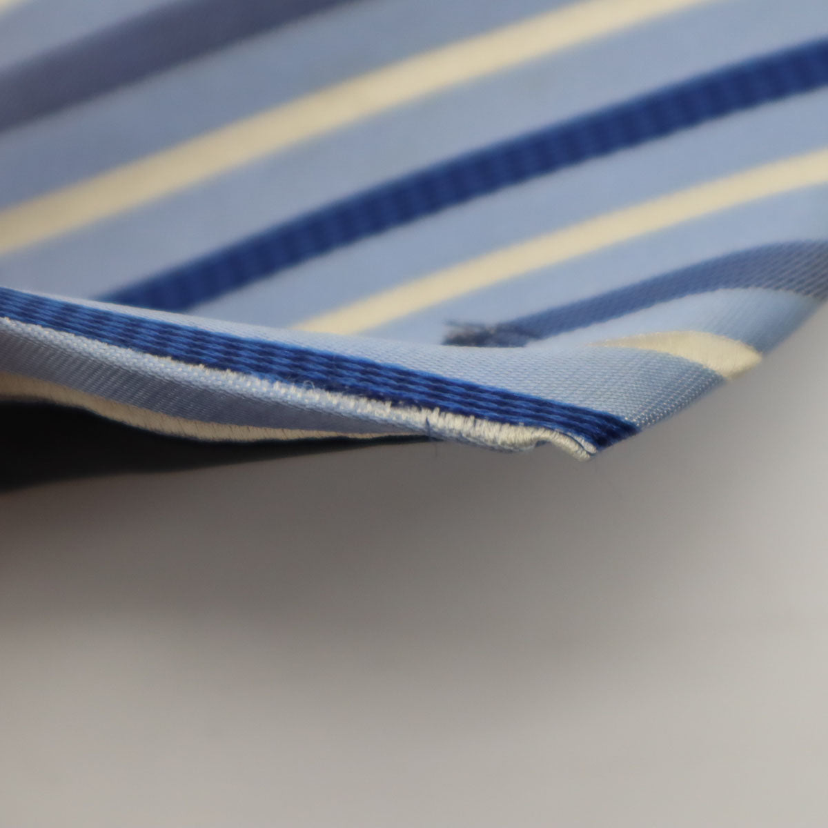 BURBERRY BLACK LABEL バーバリーブラックレーベル 日本製 シルク 斜ストライプ柄 ネクタイ ブルー系 三陽商会 メンズ