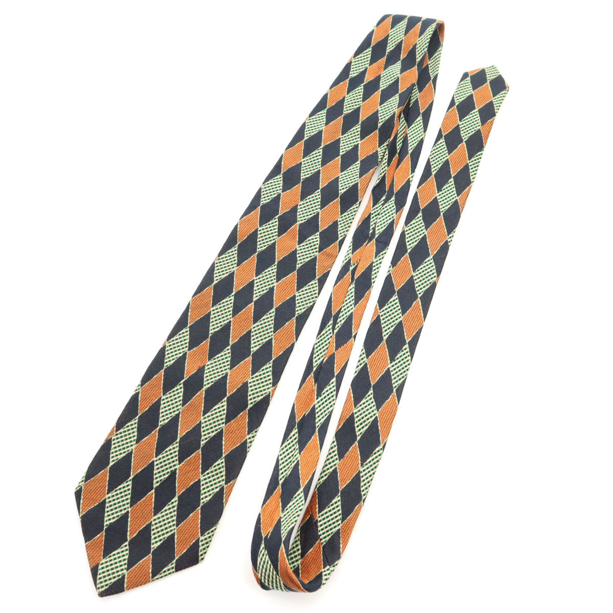 Ermenegildo Zegna エルメネジルドゼニア イタリア製 シルク アーガイル柄 ネクタイ マルチ メンズ
