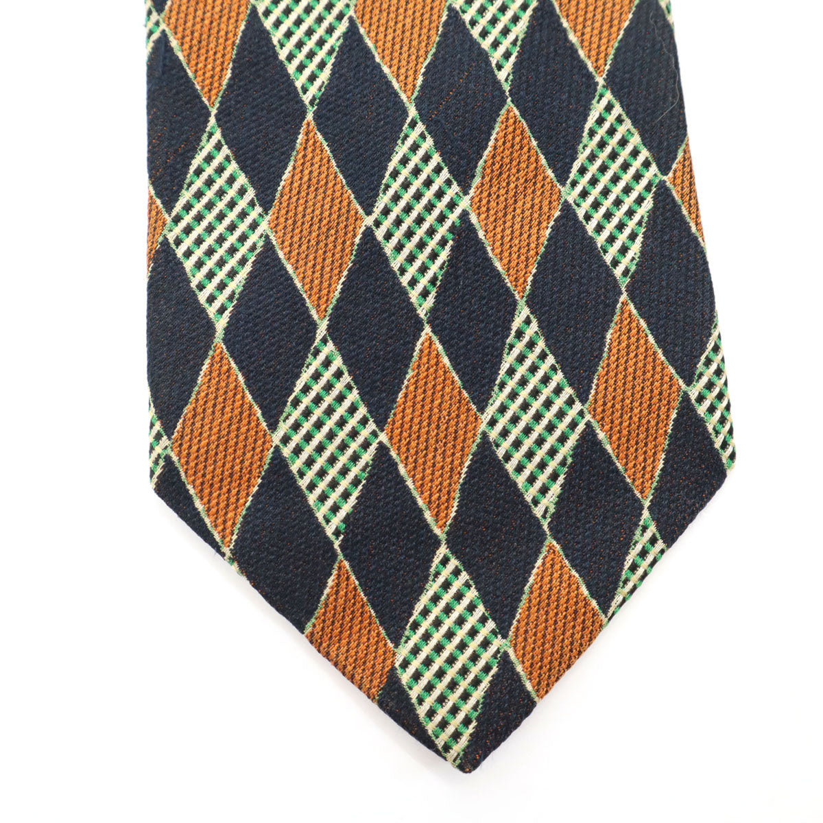 Ermenegildo Zegna エルメネジルドゼニア イタリア製 シルク アーガイル柄 ネクタイ マルチ メンズ