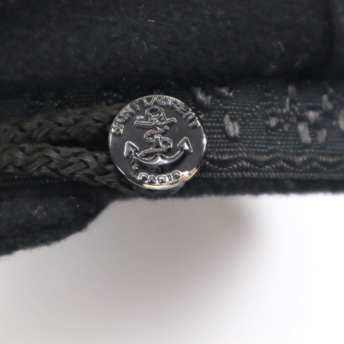 SAINT LAURENT サンローラン フランス製 キャスケット 60 ブラック 帽子 レディース