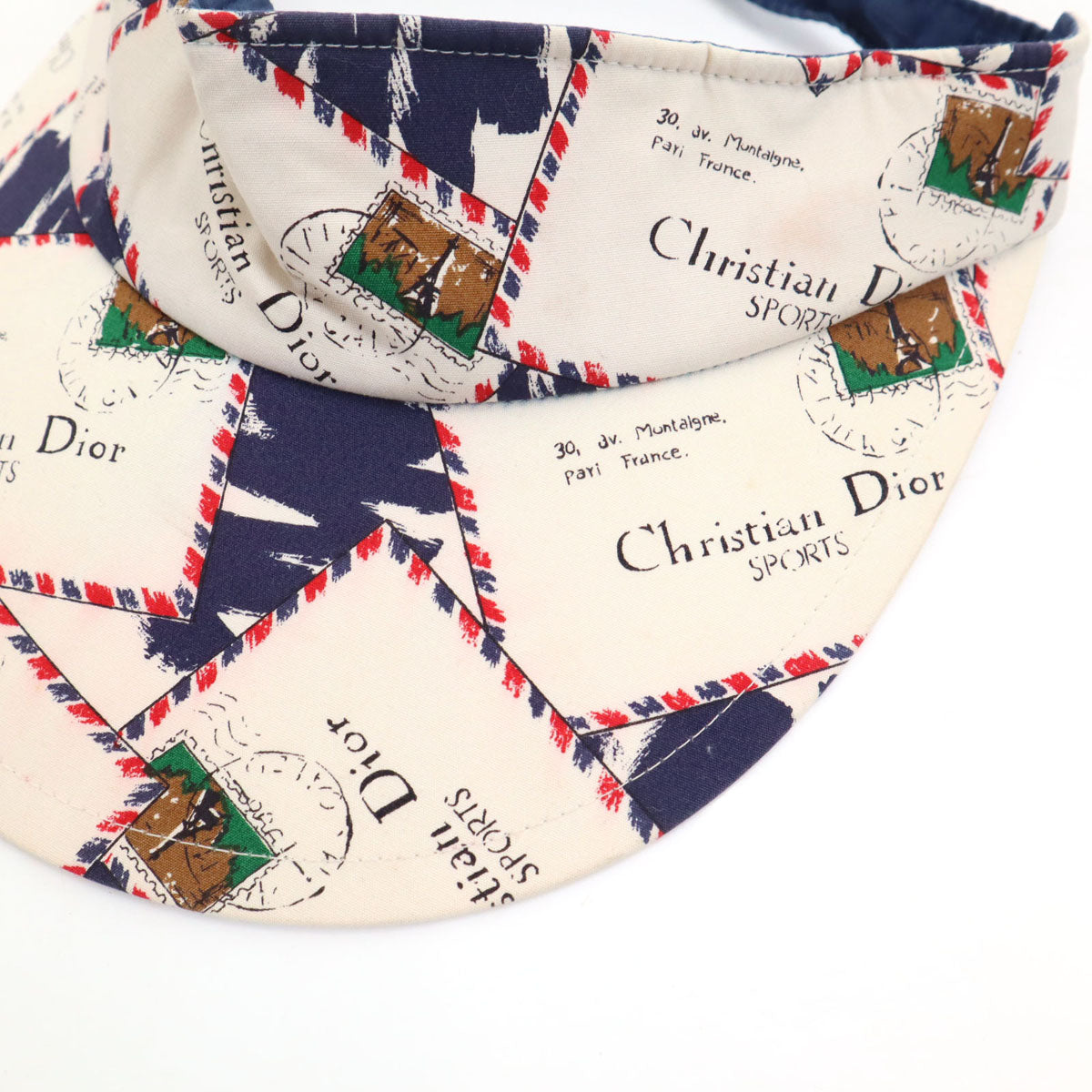 Christian Dior SPORTS クリスチャンディオール スポーツ 総柄 サンバイザー アイボリー 帽子 ユニセックス メンズ