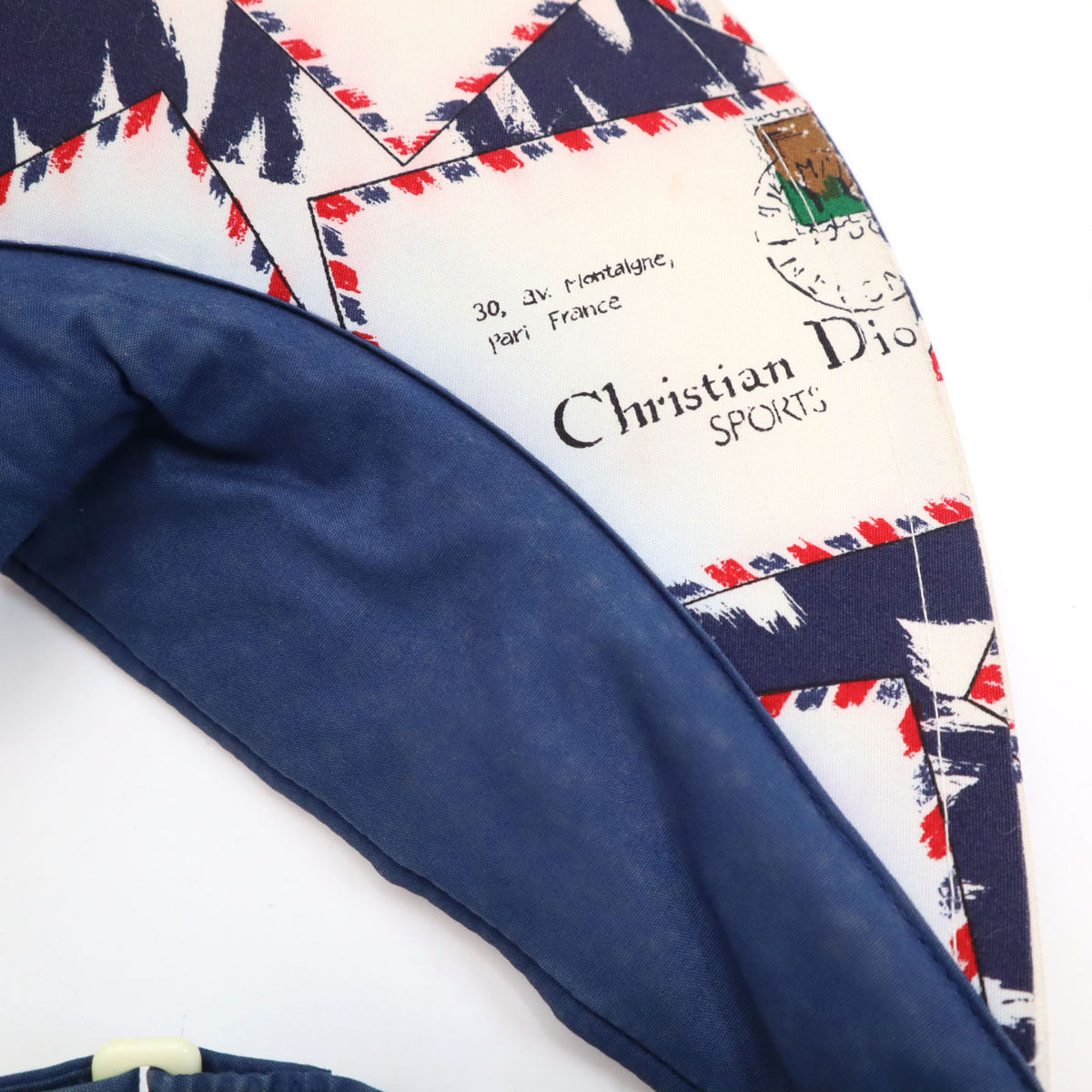Christian Dior SPORTS クリスチャンディオール スポーツ 総柄 サンバイザー アイボリー 帽子 ユニセックス メンズ