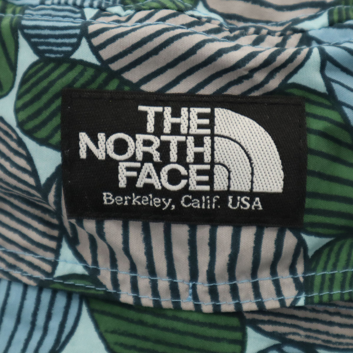 THE NORTH FACE ノースフェイス ミナペルホネン コラボ 総柄 ホライズン ハット M 水色系 NNO1708 帽子 アウトドア メンズ