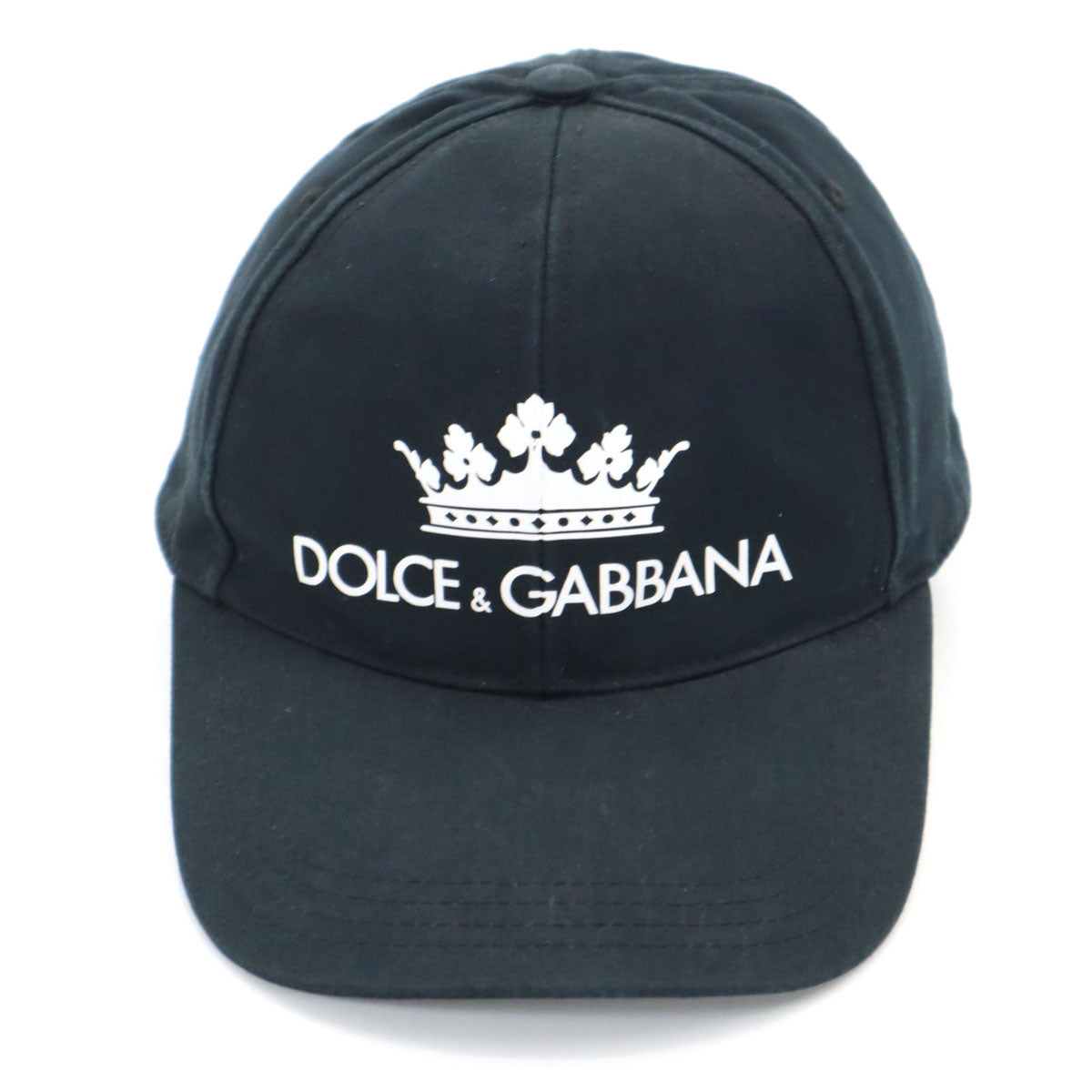 DOLCE&GABBANA ドルチェアンドガッバーナ イタリア製 キャップ 57 ブラック系 帽子 メンズ