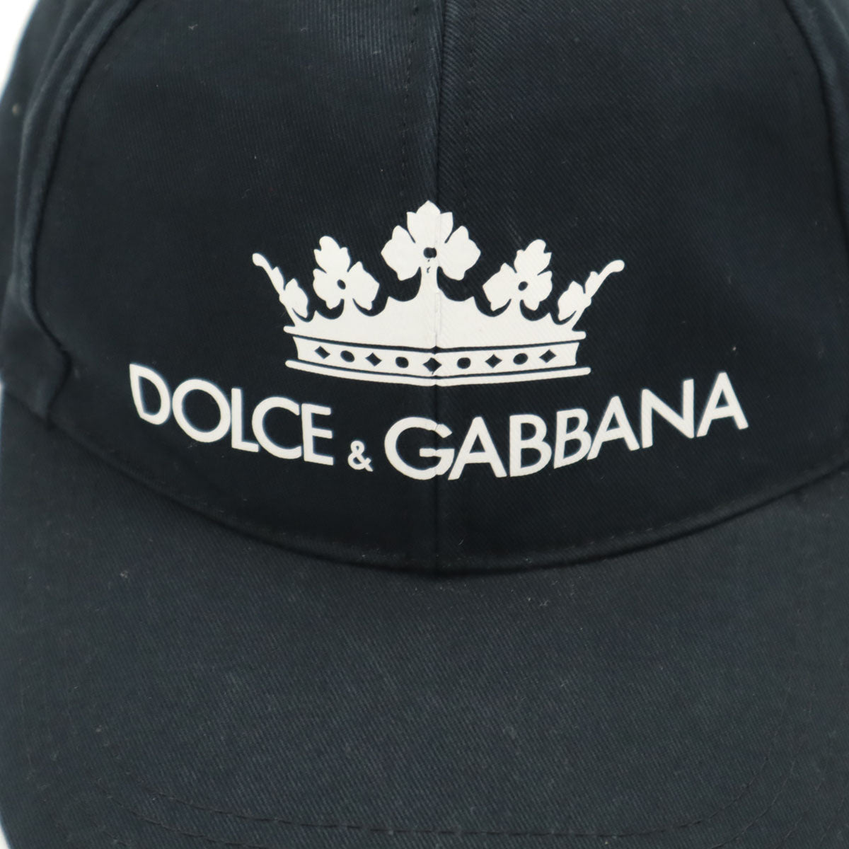 DOLCE&GABBANA ドルチェアンドガッバーナ イタリア製 キャップ 57 ブラック系 帽子 メンズ