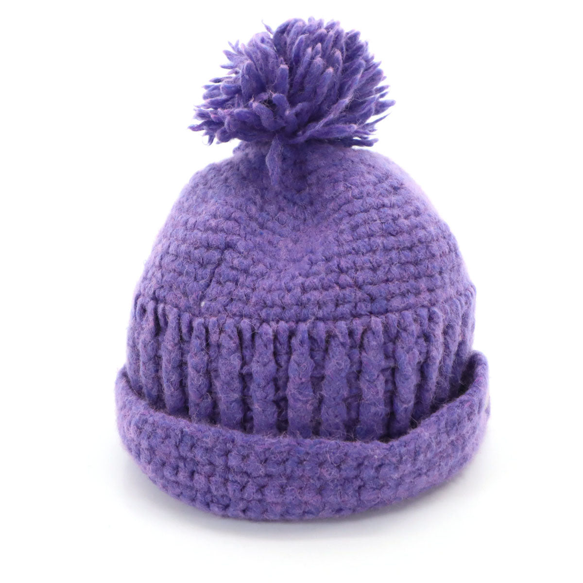 Vivienne Westwood ACCESSORIES ヴィヴィアンウエストウッド アクセサリー 日本製 ニットキャップ パープル ビーニー ボンボン レディース