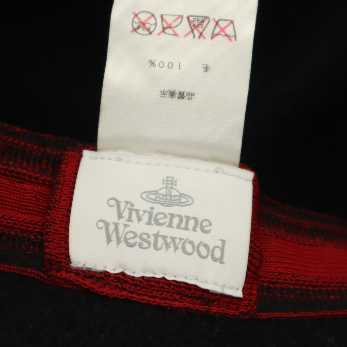 Vivienne Westwood ヴィヴィアンウエストウッド 日本製 ウール ハット S-M ブラック 帽子 レディース