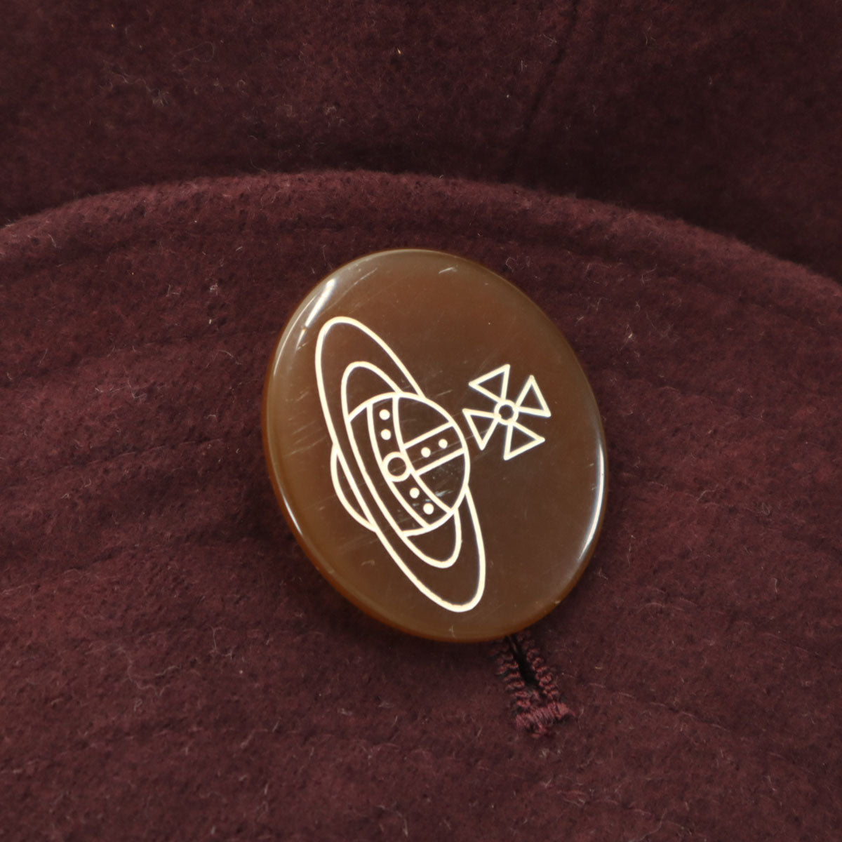 Vivienne Westwood ACCESSORIES ヴィヴィアンウエストウッド アクセサリーズ 日本製 モールスキン ハット ボルドー 帽子 レディース