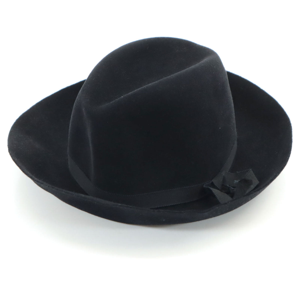 Yohji Yamamoto ヨウジヤマモト 日本製 ウール ハット ブラック 帽子 メンズ