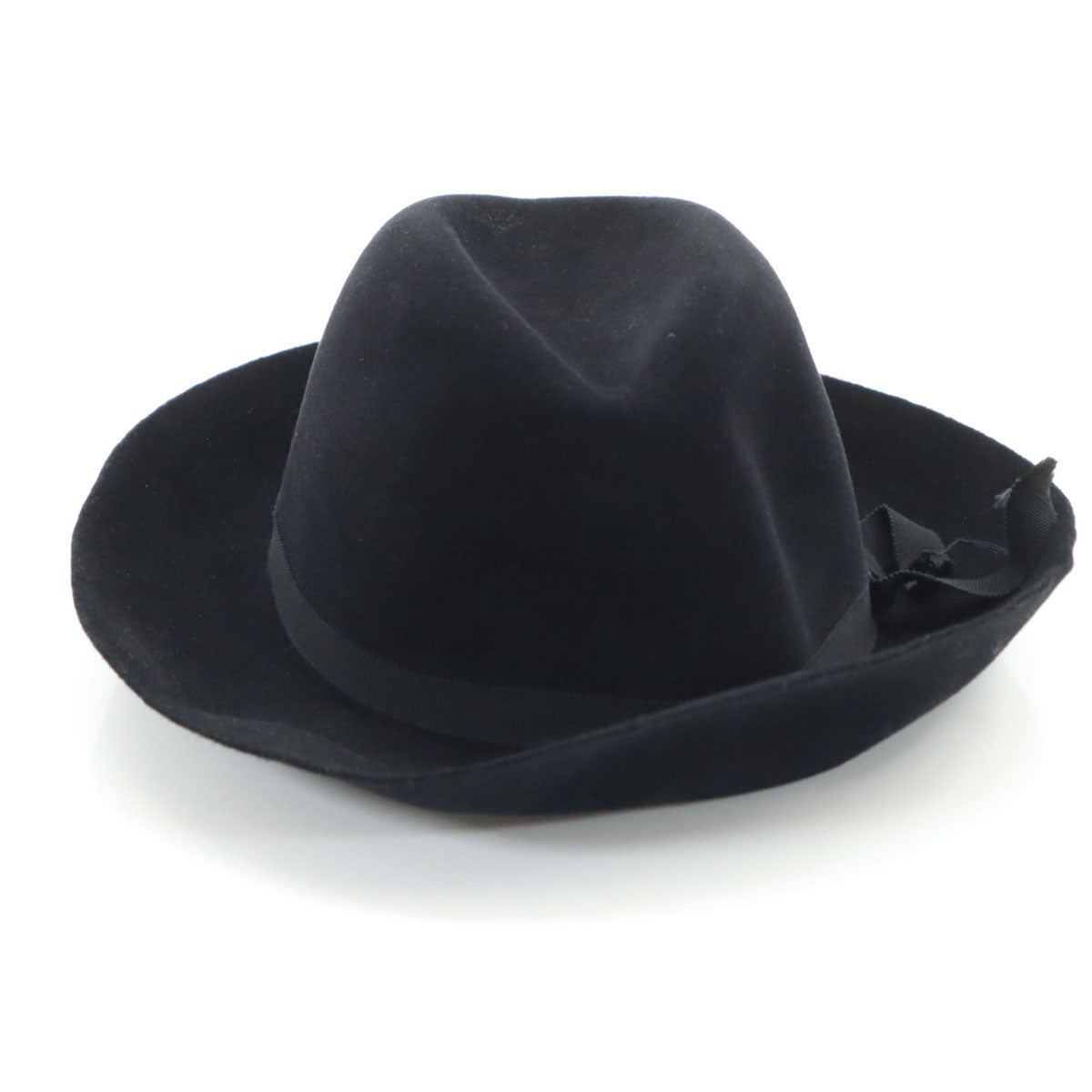 Yohji Yamamoto ヨウジヤマモト 日本製 ウール ハット ブラック 帽子 メンズ