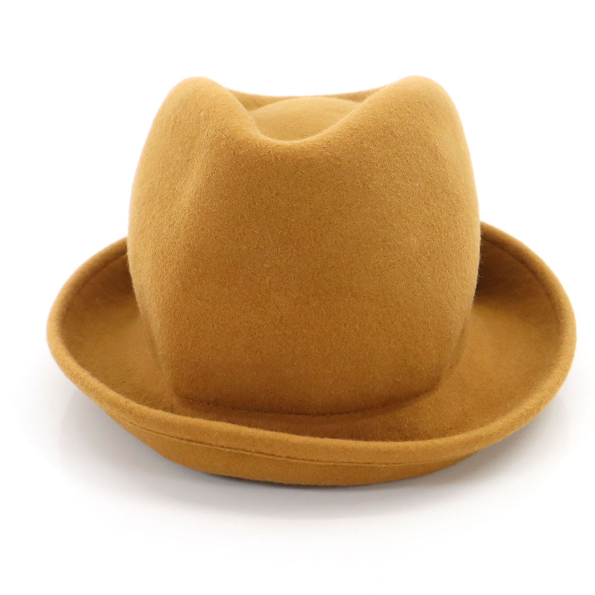 美品 CA4LA カシラ 日本製 ウール ハット キャメル 帽子 ユニセックス メンズ