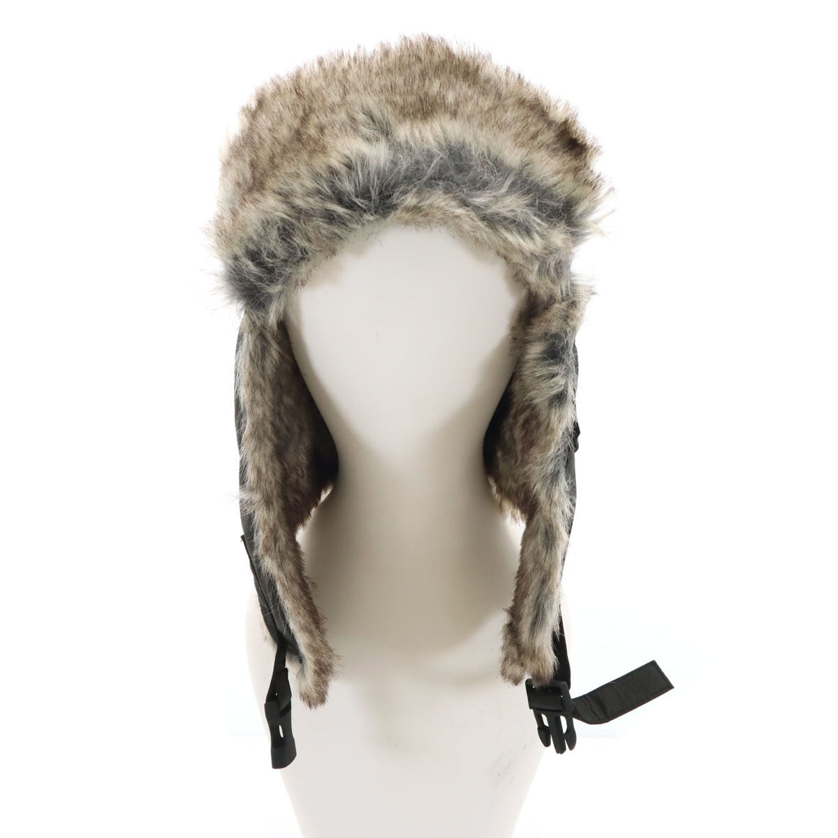 美品 NEW ERA ニューエラ フライト キャップ L ブラック 帽子 パイロット メンズ