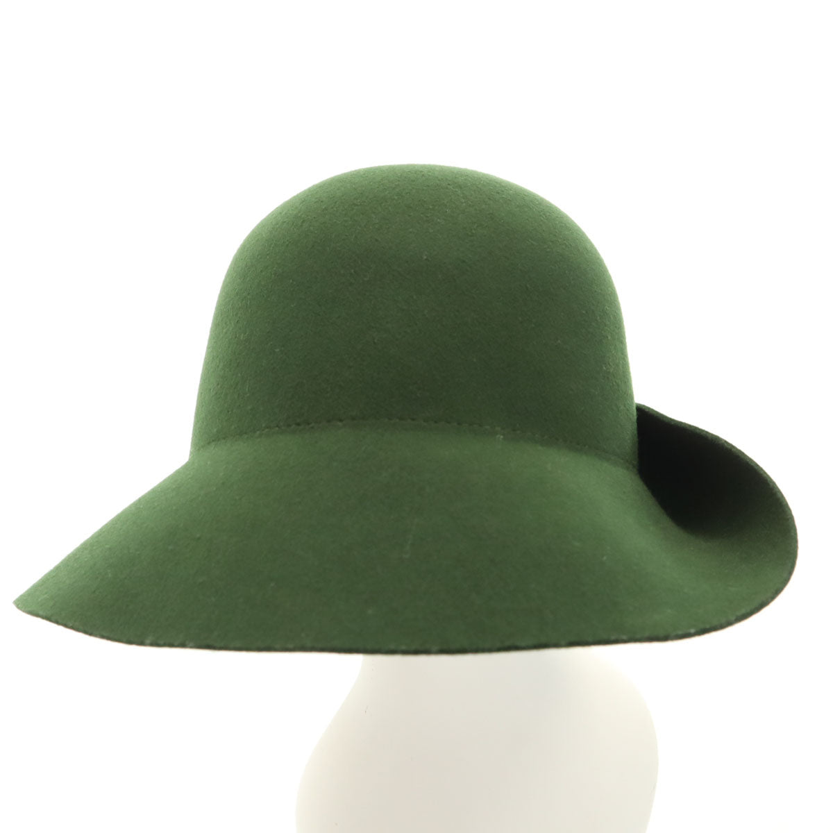 美品 Vivienne Westwood ヴィヴィアンウエストウッド アシンメトリー ウール ハット M カーキ 帽子 レディース