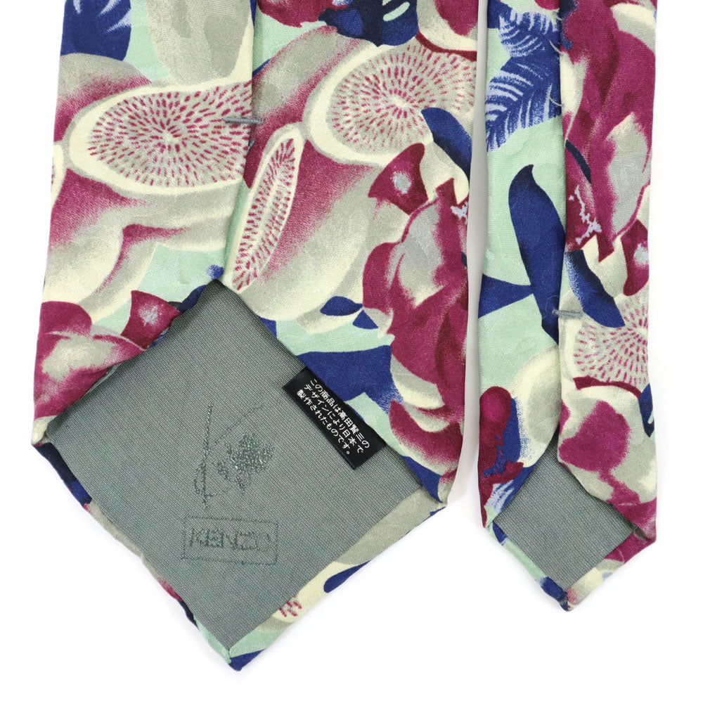 KENZO ケンゾー シルク 花柄 ネクタイ  メンズ