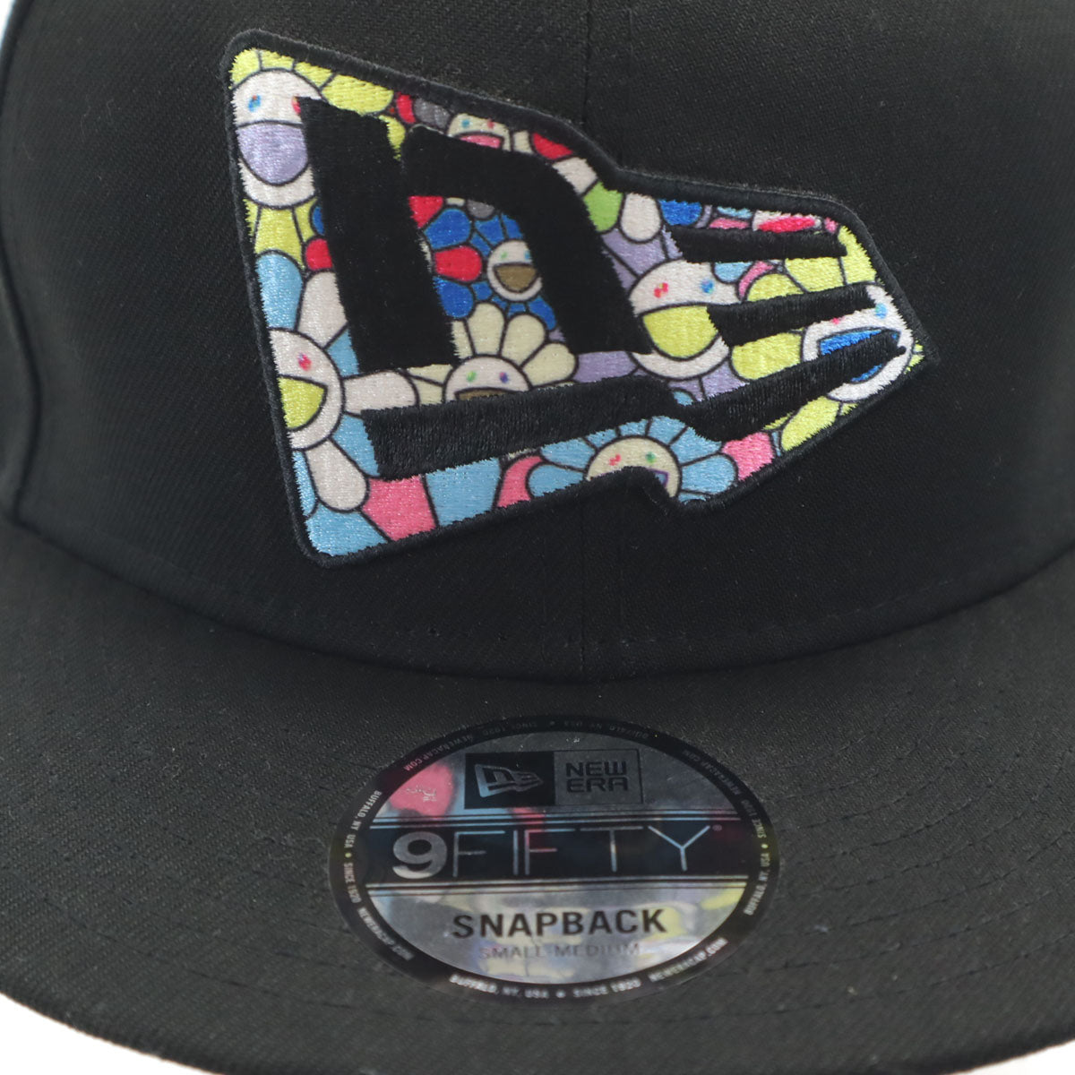NEW ERA ニューエラ 村上隆 コラボ 9FIFTY キャップ S/M ブラック スナップバック メンズ
