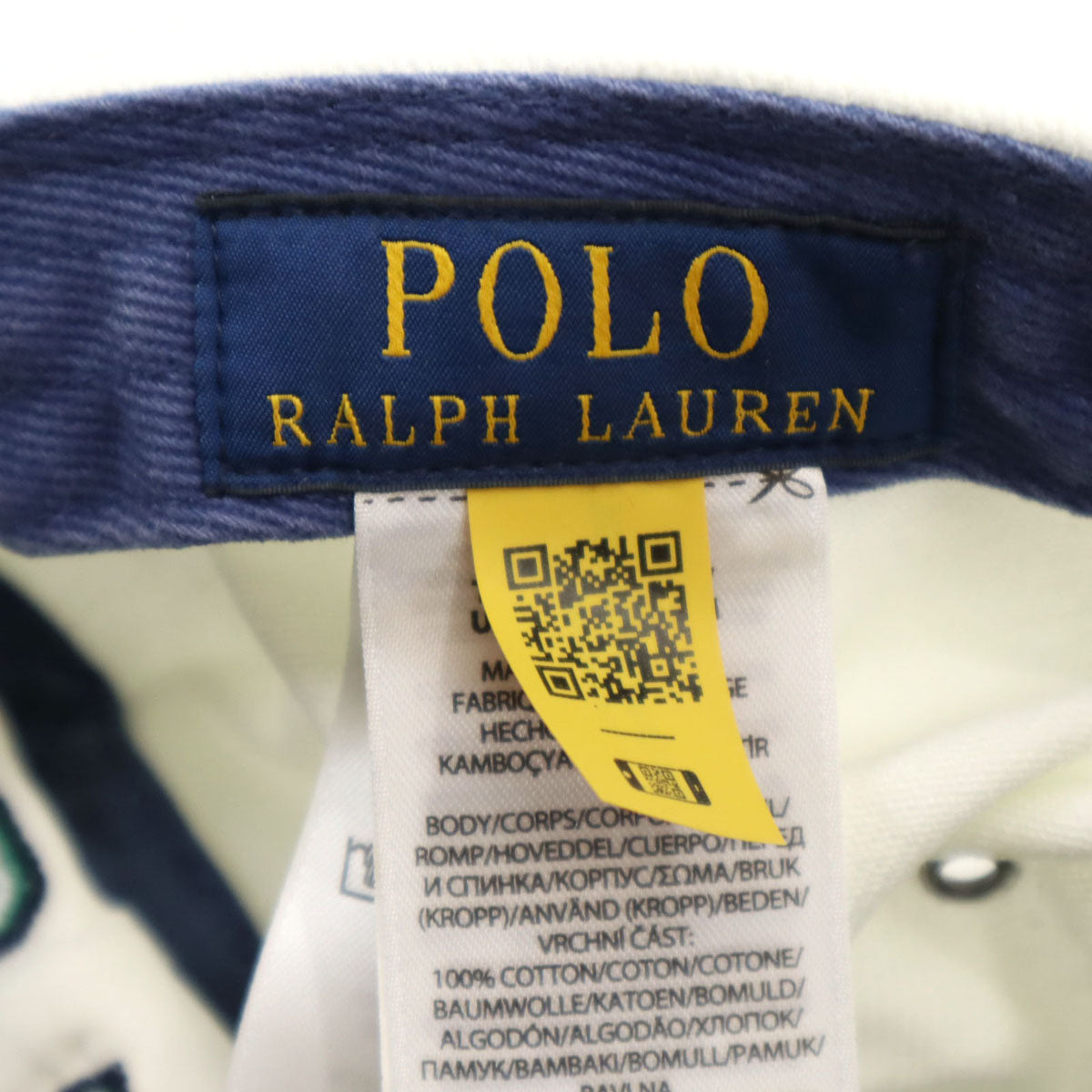 POLO RALPH LAUREN ポロラルフローレン キャップ ONE SIZE ホワイト 帽子 メンズ