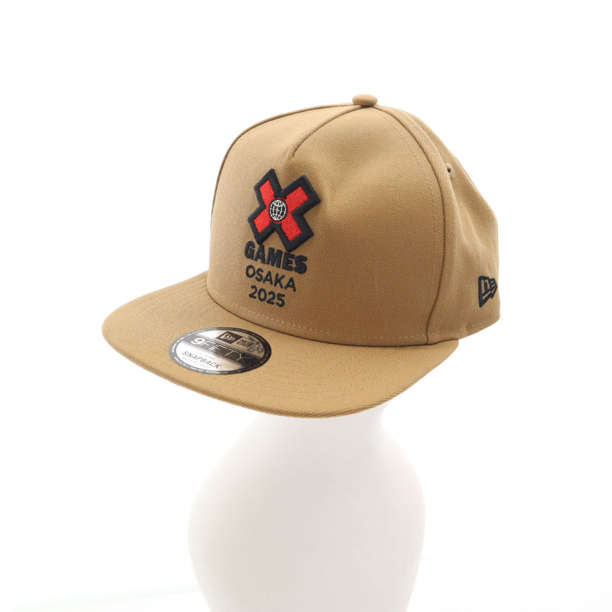 NEW ERA ニューエラ X Gamesエックスゲームズ コラボ 9FIFTY OSAKA 2025 キャップ M-L ベージュ 帽子 スナップバック 非売品 メンズ
