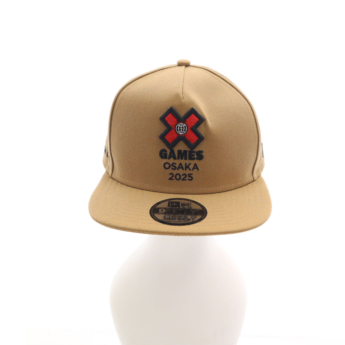NEW ERA ニューエラ X Gamesエックスゲームズ コラボ 9FIFTY OSAKA 2025 キャップ M-L ベージュ 帽子 スナップバック 非売品 メンズ
