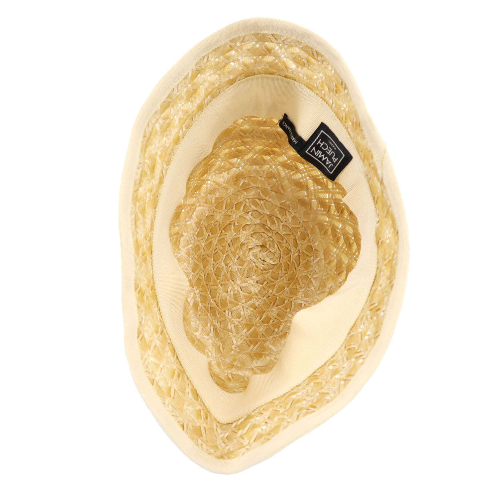 ジャマンピュエッシュ フランス製 麦わら ハット 58 ベージュ系 JAMINPUECH レディース