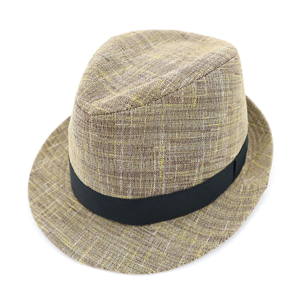 BASIQUENTI ベーシックエンティ ハット 57-59cm ブラウン系 中折れ帽 メンズ