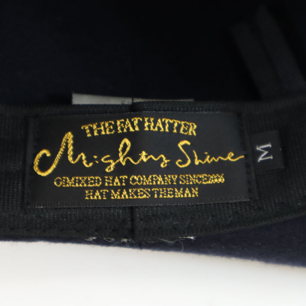 マイティシャイン 日本製 ウール ハット M（58cm） ネイビー Mighty Shine レディース