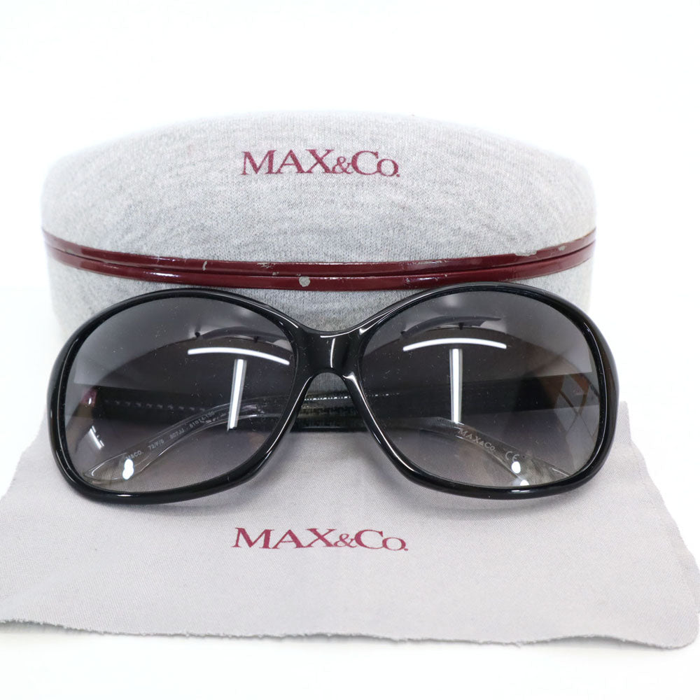 マックスアンドコー サングラス  ブラック系 MAX&CO 807JJ ケース付き レディース