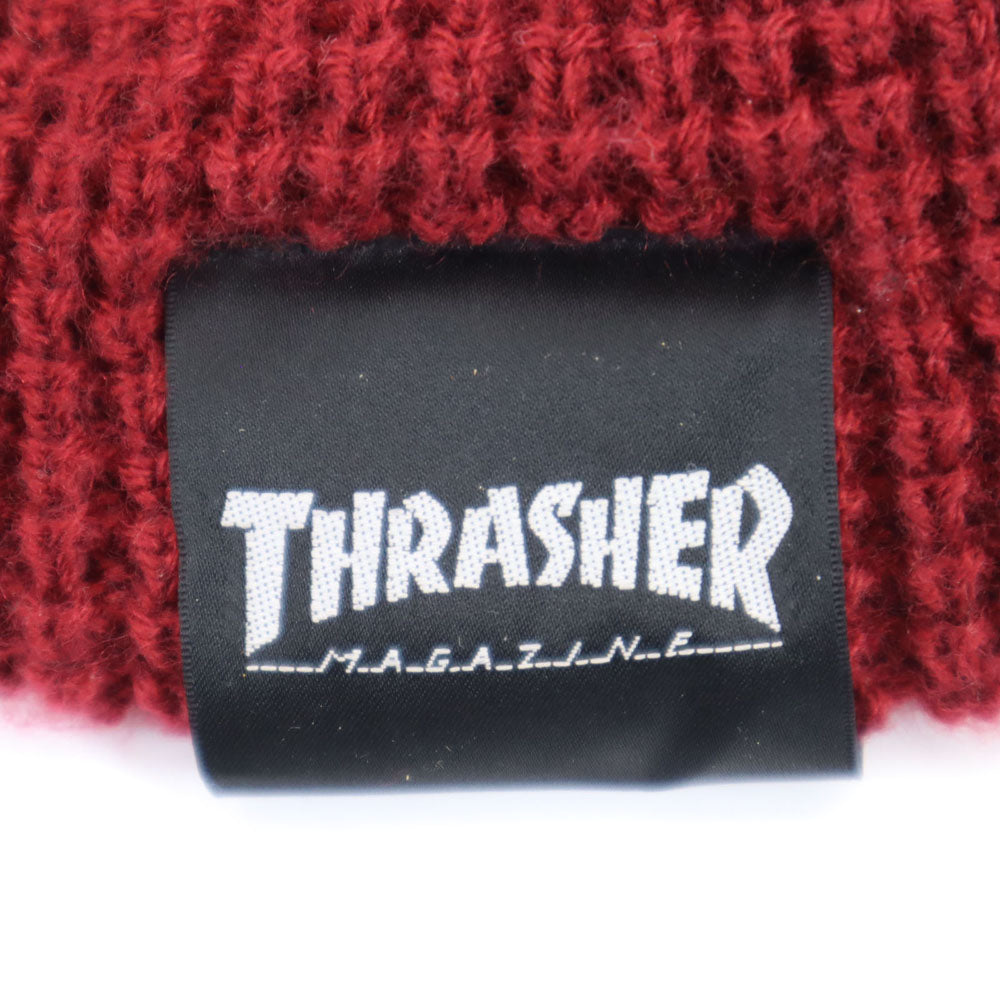 スラッシャー ニットキャップ  レッド系 THRASHER ビーニー メンズ