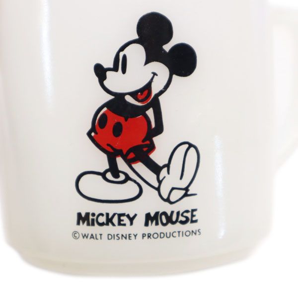 フェデラル 60s 70s ミルクガラス ミッキーマウス ヴィンテージ マグカップ  ホワイト オールド メンズ