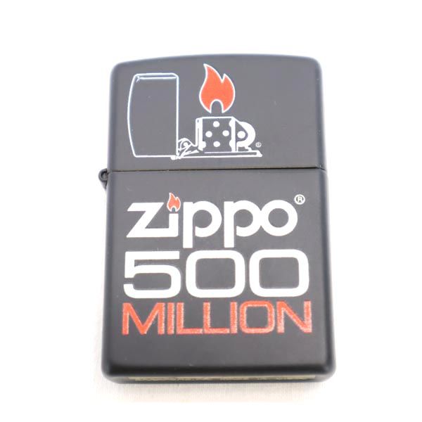 ジッポー 2015年 USA製 500MILLION オイルライター  ブラック ZIPPO メンズ