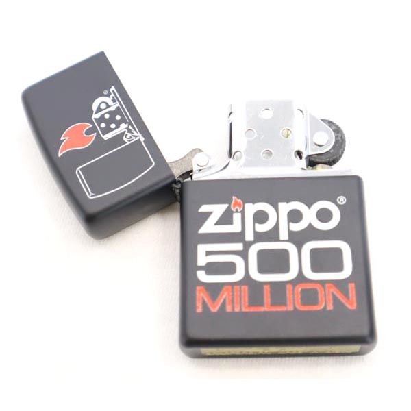 ジッポー 2015年 USA製 500MILLION オイルライター  ブラック ZIPPO メンズ