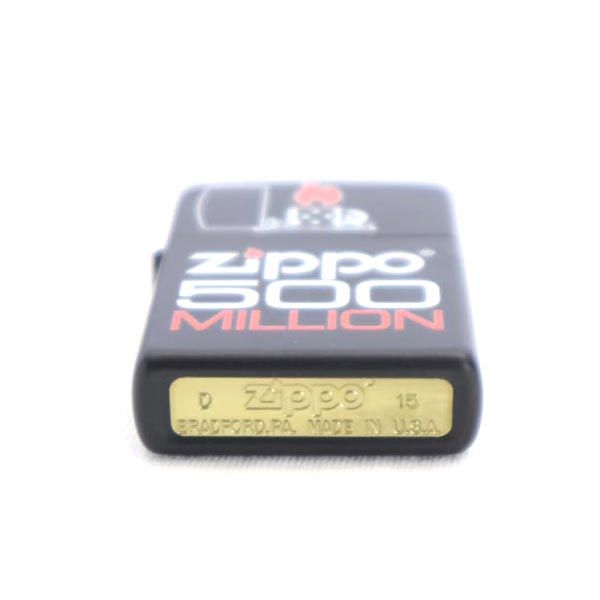 ジッポー 2015年 USA製 500MILLION オイルライター  ブラック ZIPPO メンズ