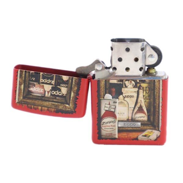 ジッポー 2014年 USA製 オイルライター  レッド メンズ