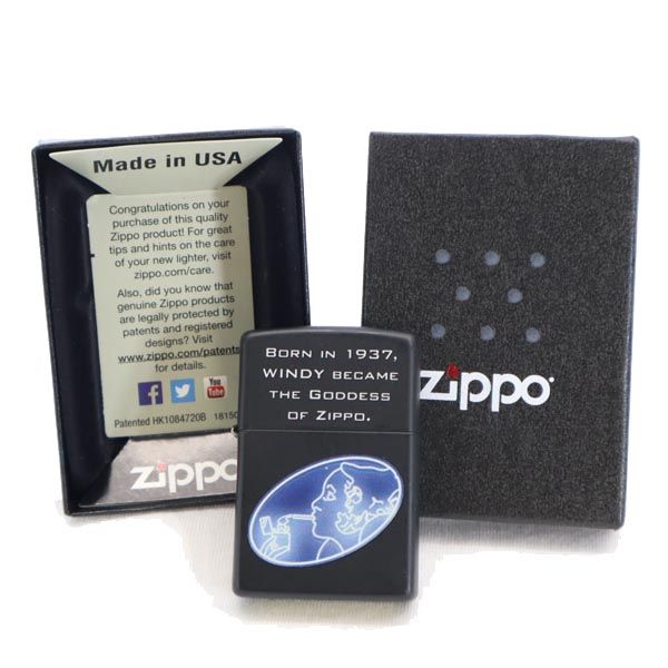 ジッポー 2014年 USA製 オイルライター  ブラック ZIPPO メンズ