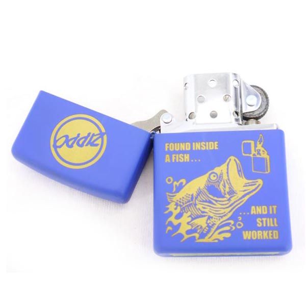 ジッポー 2015年 USA製 オイルライター  ブルー メンズ