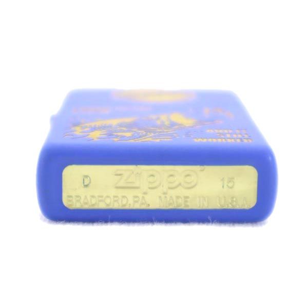 ジッポー 2015年 USA製 オイルライター  ブルー メンズ
