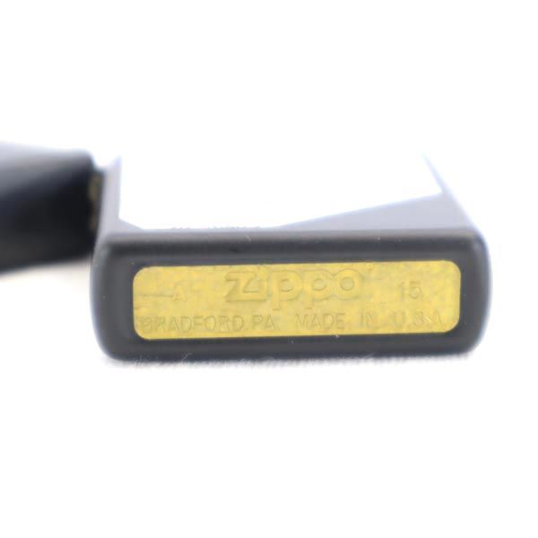 ジッポー 2015年 USA製 オイルライター  ブラック メンズ