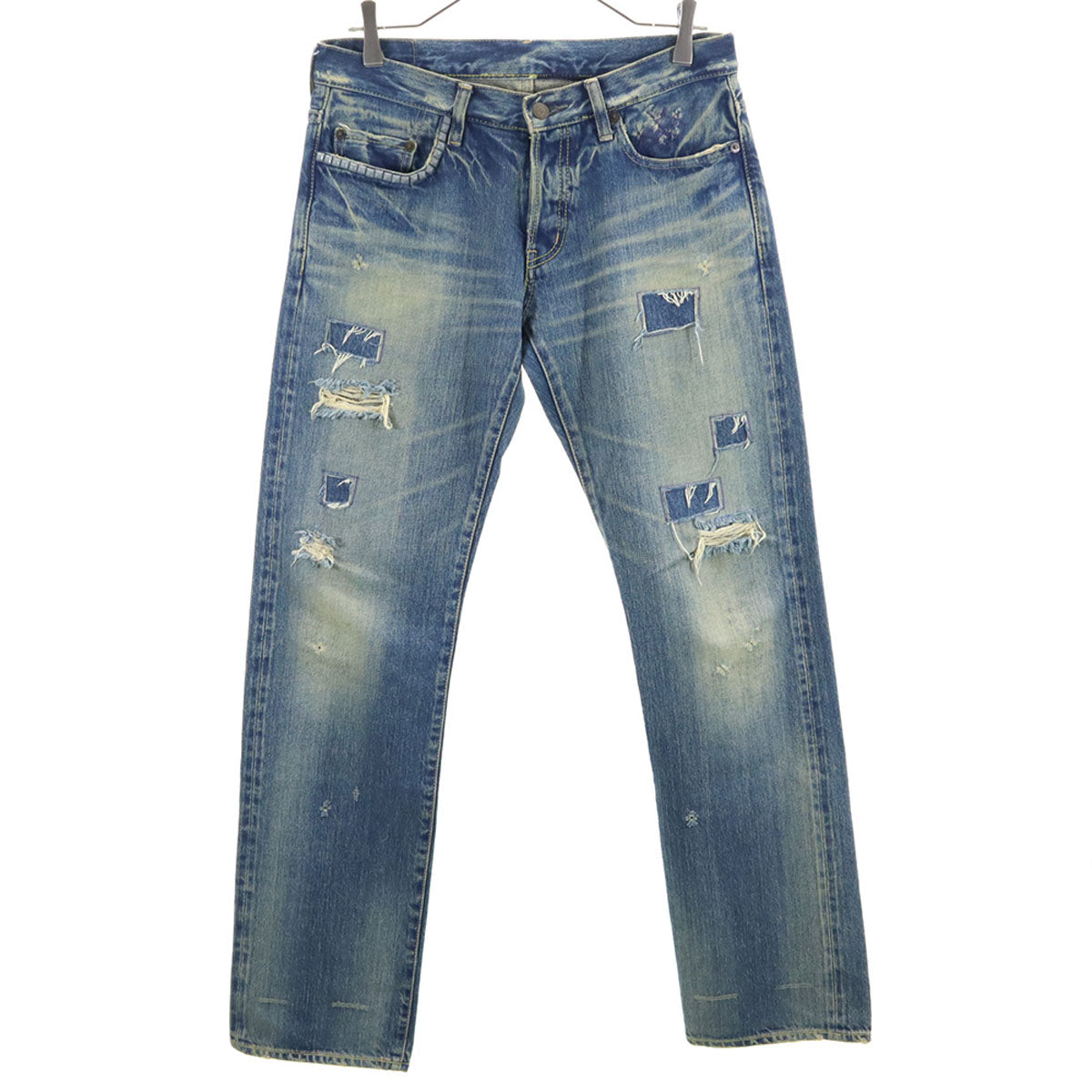 HYSTERIC GLAMOUR ヒステリックグラマー 赤耳 裏リベット ストレートデニムパンツ w30 日本製 ジーンズ ジーパン メンズ
