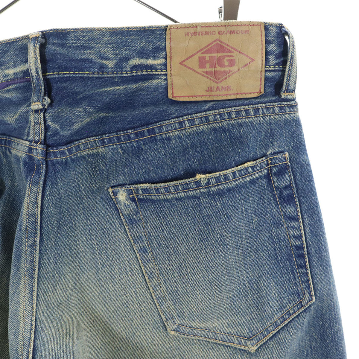 HYSTERIC GLAMOUR ヒステリックグラマー 赤耳 裏リベット ストレートデニムパンツ w30 日本製 ジーンズ ジーパン メンズ