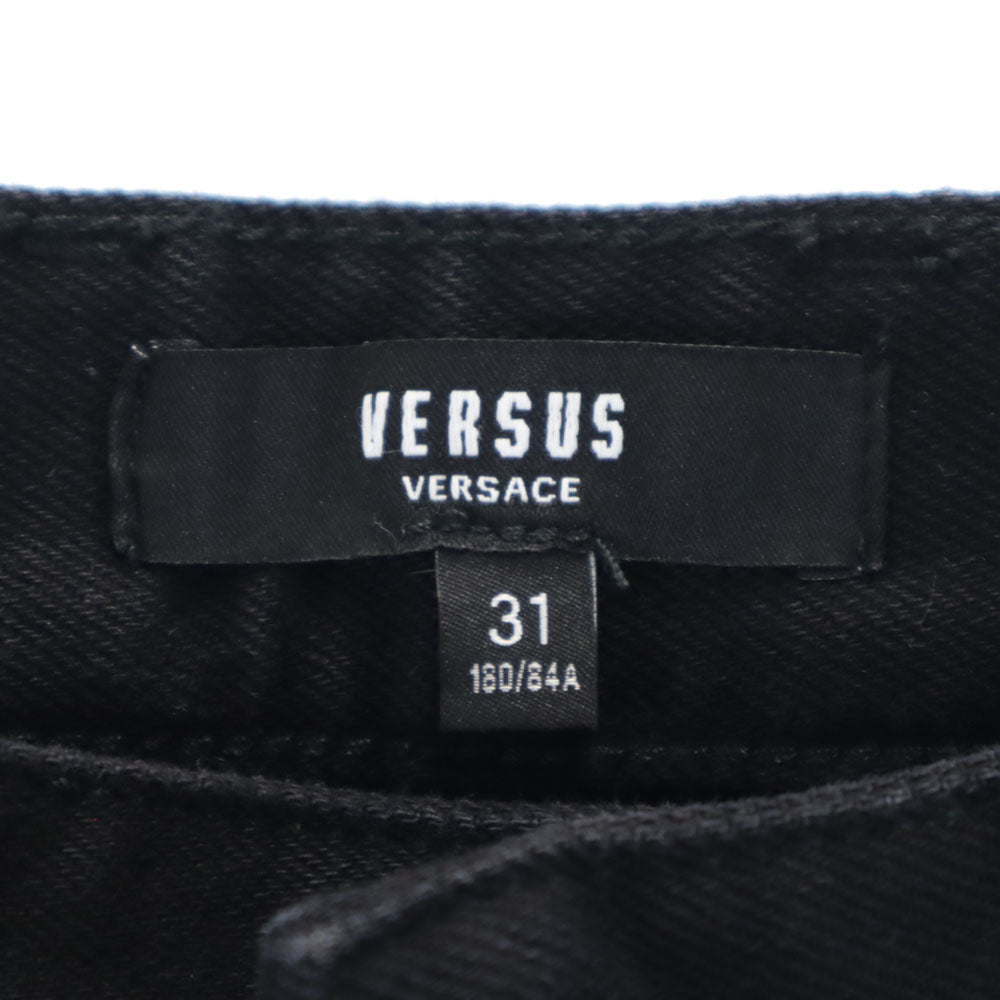 未使用 ヴェルサスヴェルサーチ イタリア製 ロングパンツ 31 ブラック VERSUS VERSACE タグ付き メンズ