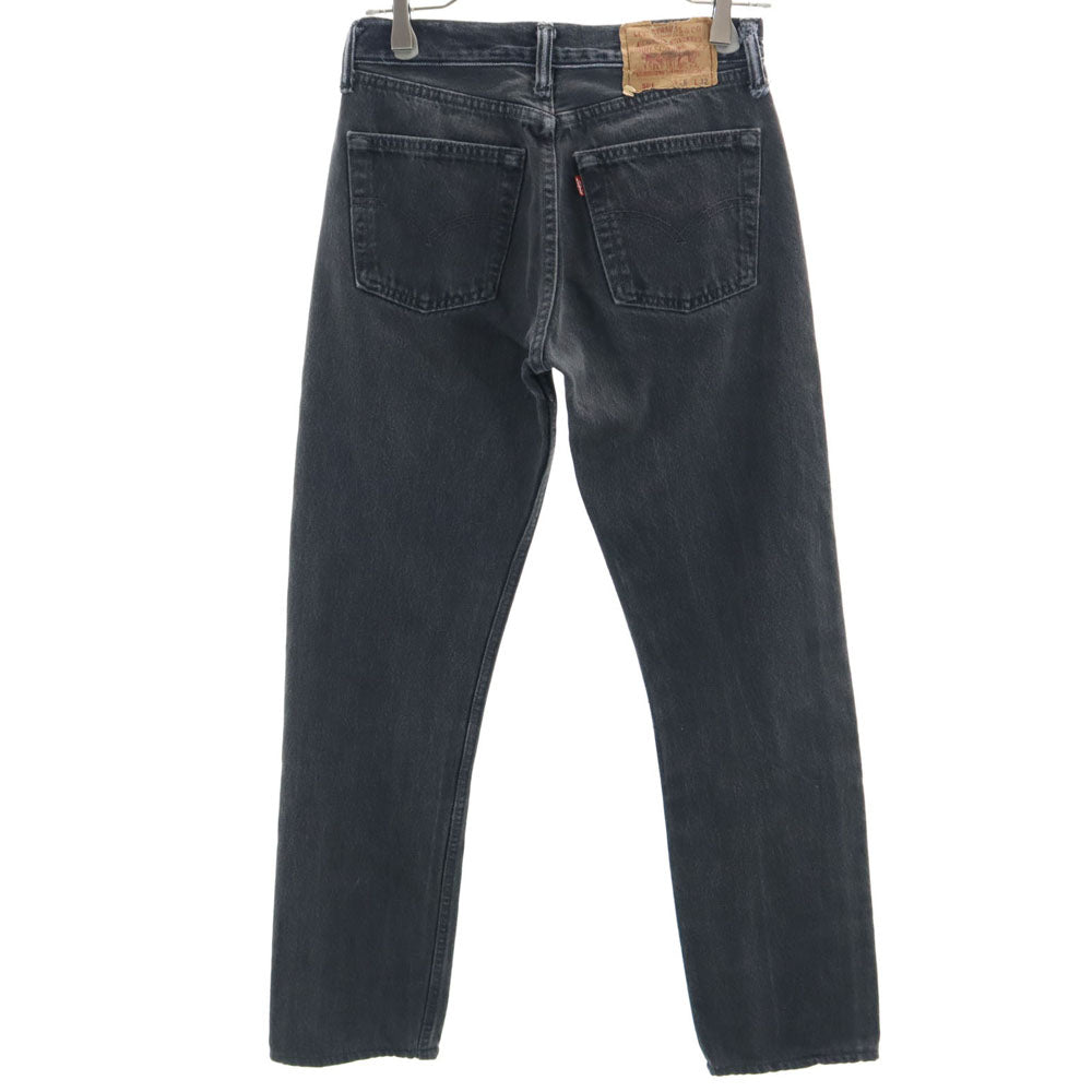 Levi's リーバイス 90s USA製 ブラックデニム 501 ストレートデニムパンツ W26 ブラック ボタンフライ レディース