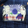 桃太郎ジーンズ 日本製 ボタンフライ ストレート デニムパンツ W28 ネイビー MOMOTARO JEANS ジーンズ メンズ