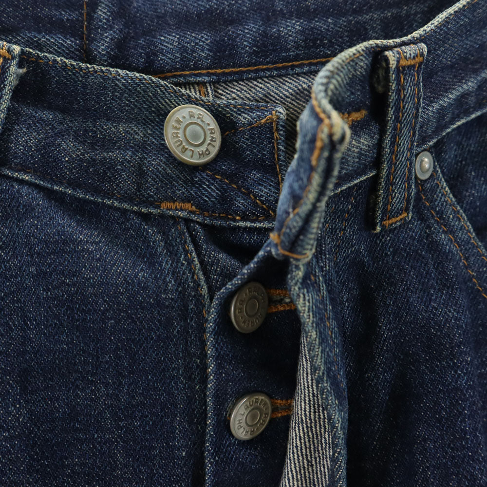 RRL ダブルアールエル ボタンフライ デニムパンツ ネイビー ジーンズ メンズ