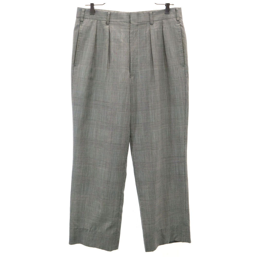 BURBERRY バーバリー 90s オールド チェック柄 スラックスパンツ W82 グレー メンズ
