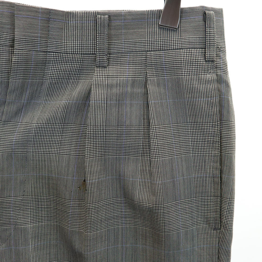 BURBERRY バーバリー 90s オールド チェック柄 スラックスパンツ W82 グレー メンズ