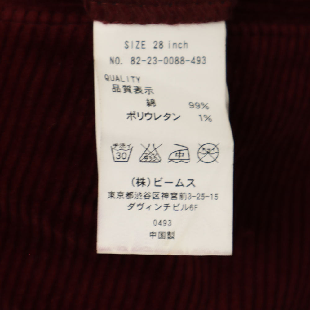 Dickies ディッキーズ ビームスゴルフ コーデュロイパンツ W28 パープル系 メンズ