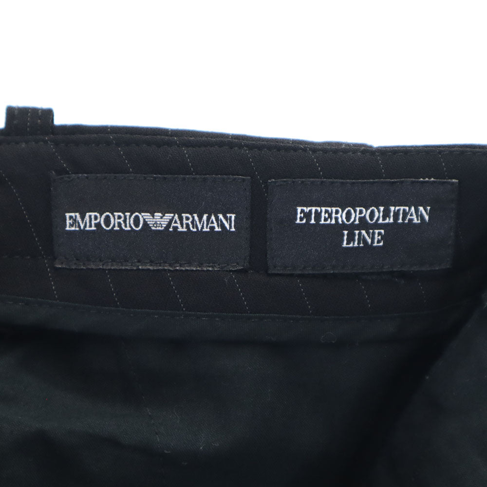 Emporio Armani エンポリオアルマーニ ストライプ柄 スラックスパンツ 54 ブラック系 メンズ